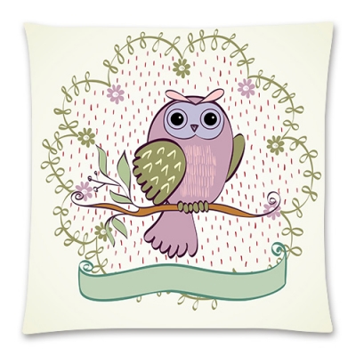 Custom Cotton Linen Pillow Case 17"x17" (one side)