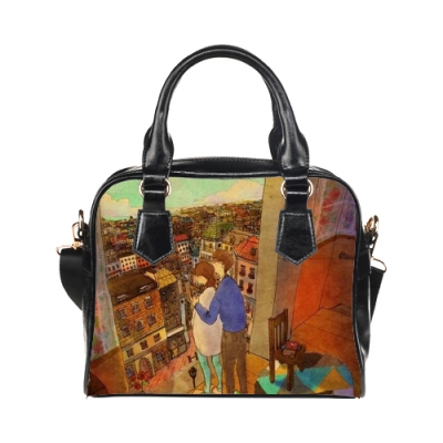 Custom Shoulder Handbag Model 1634(Twin Sides)
